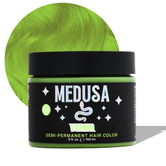 Medusa hair dye apple green Venom