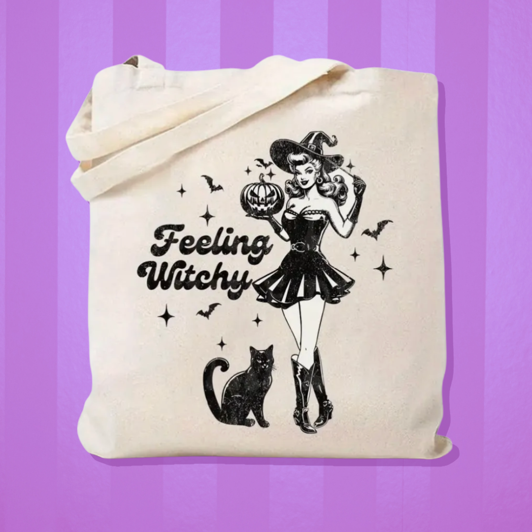 Feeling Witchy Canvas Tote Bag