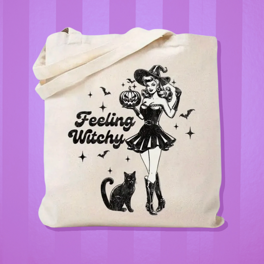 Feeling Witchy Canvas Tote Bag
