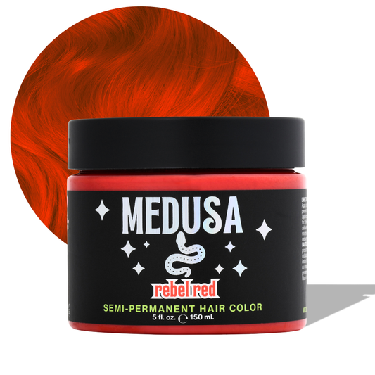 Medusa hair dye bright red rebel red