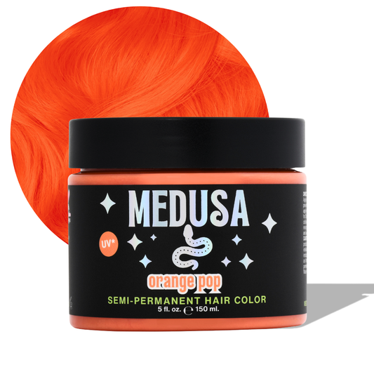 Medusa hair dye orange pop