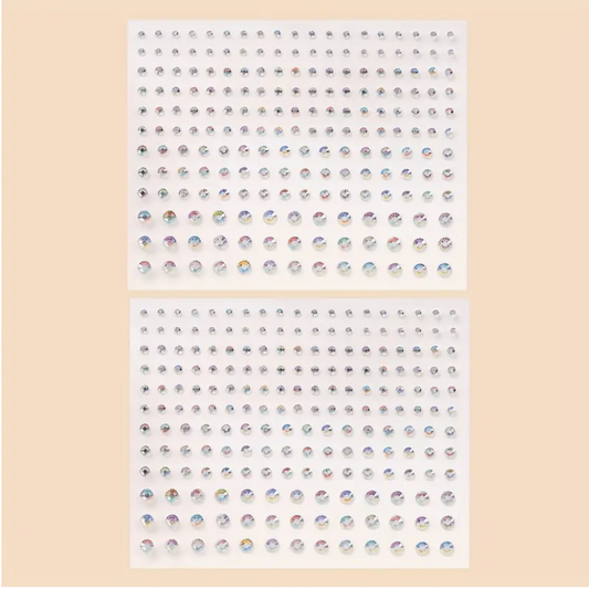 Facial Gem Stickers - Iridescent Rhinestone