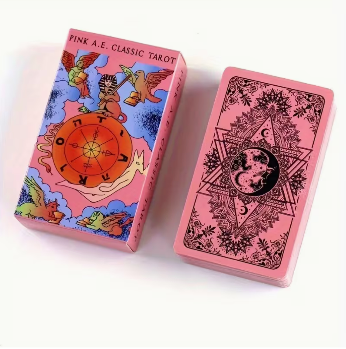 Pink tarot cards