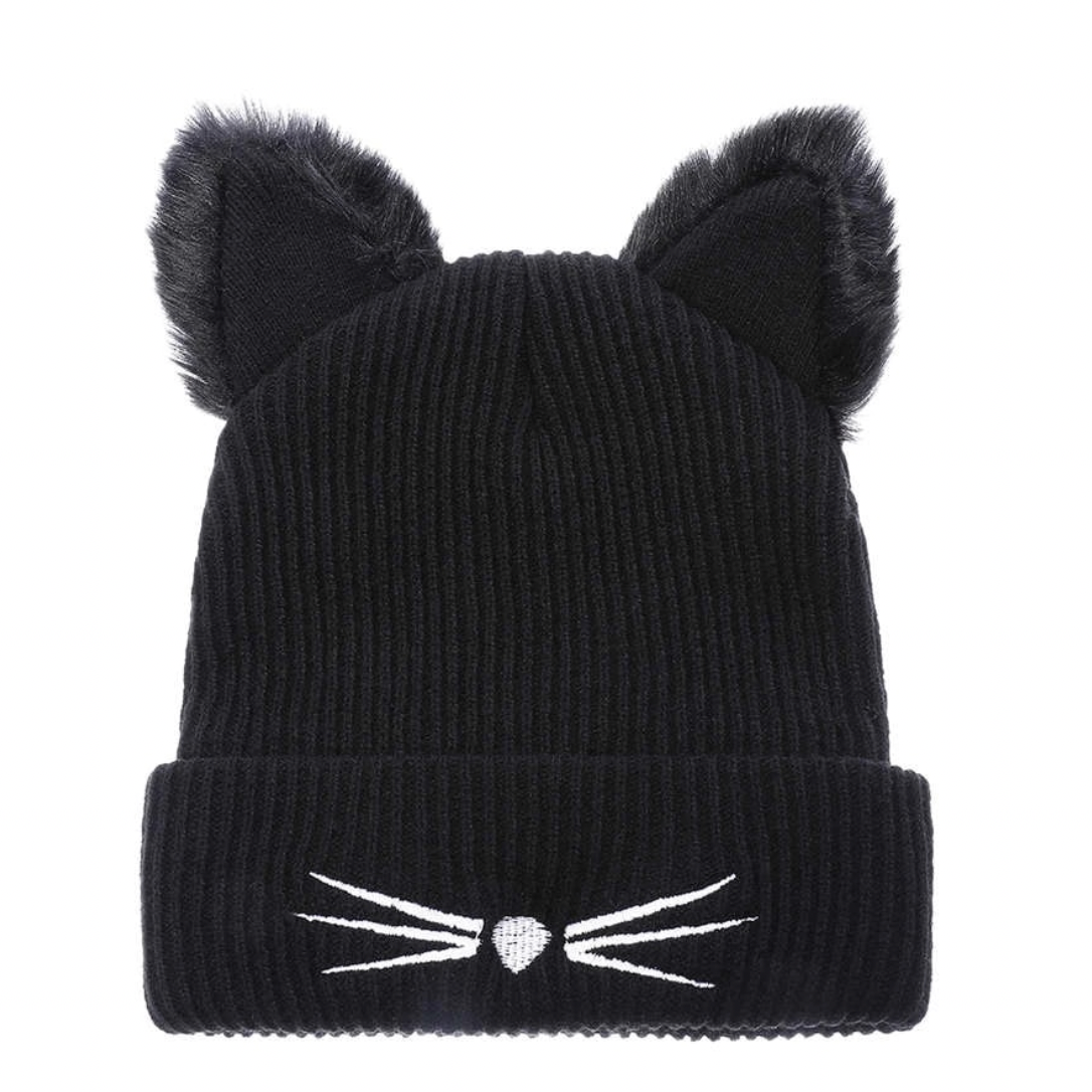 Cat Ears Knit Beanie – Medusa's Makeup Cat Ears Knit Beanie – Medusa's Makeup