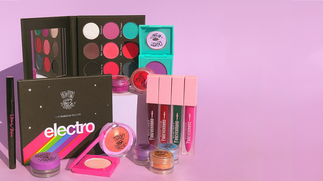 Medusa's Makeup on a purple background