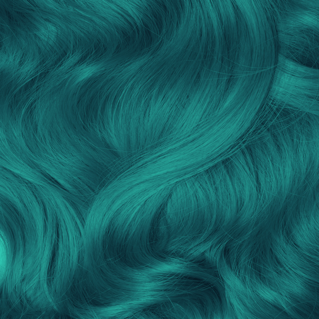 turquoise hair swatch riptide