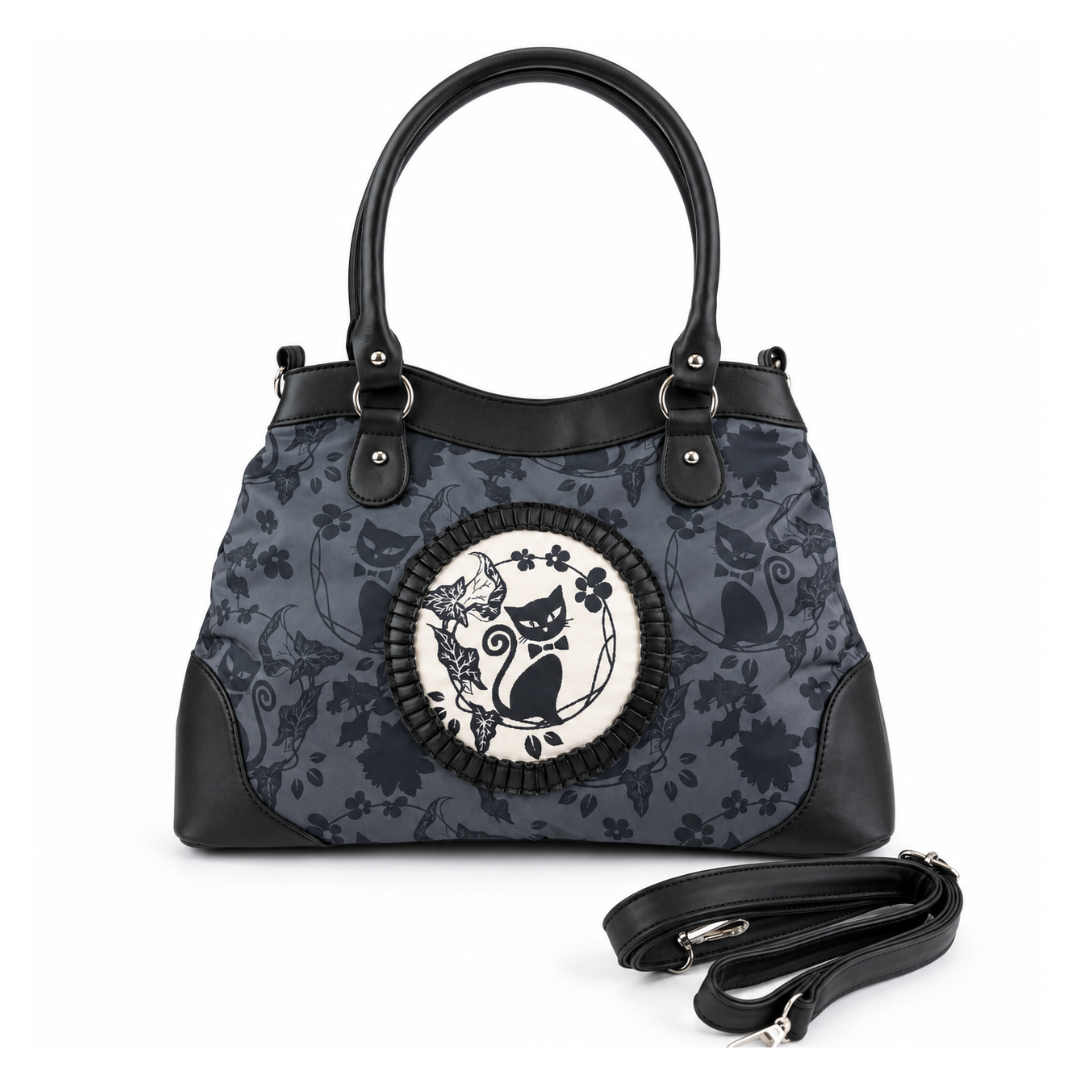 goth kitty handbag