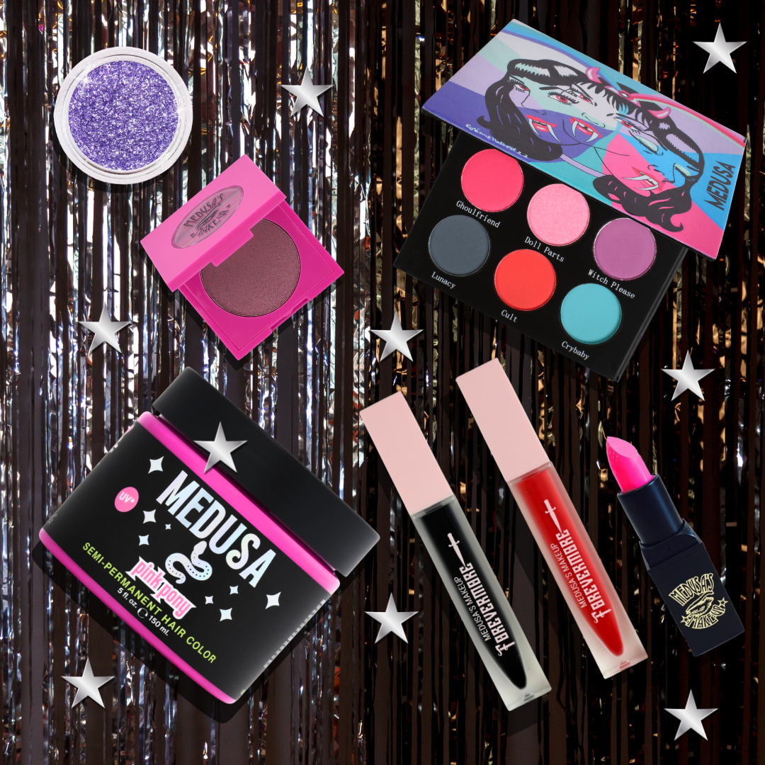 Medusa's Makeup Glam collage