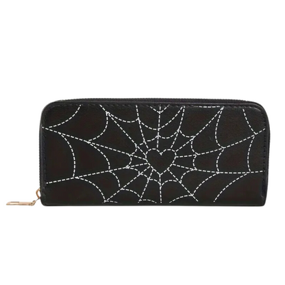 Black Spider Web Wallet