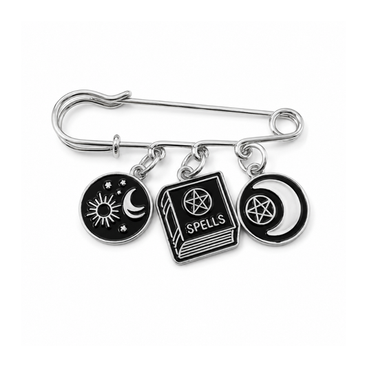 witchy charms pin