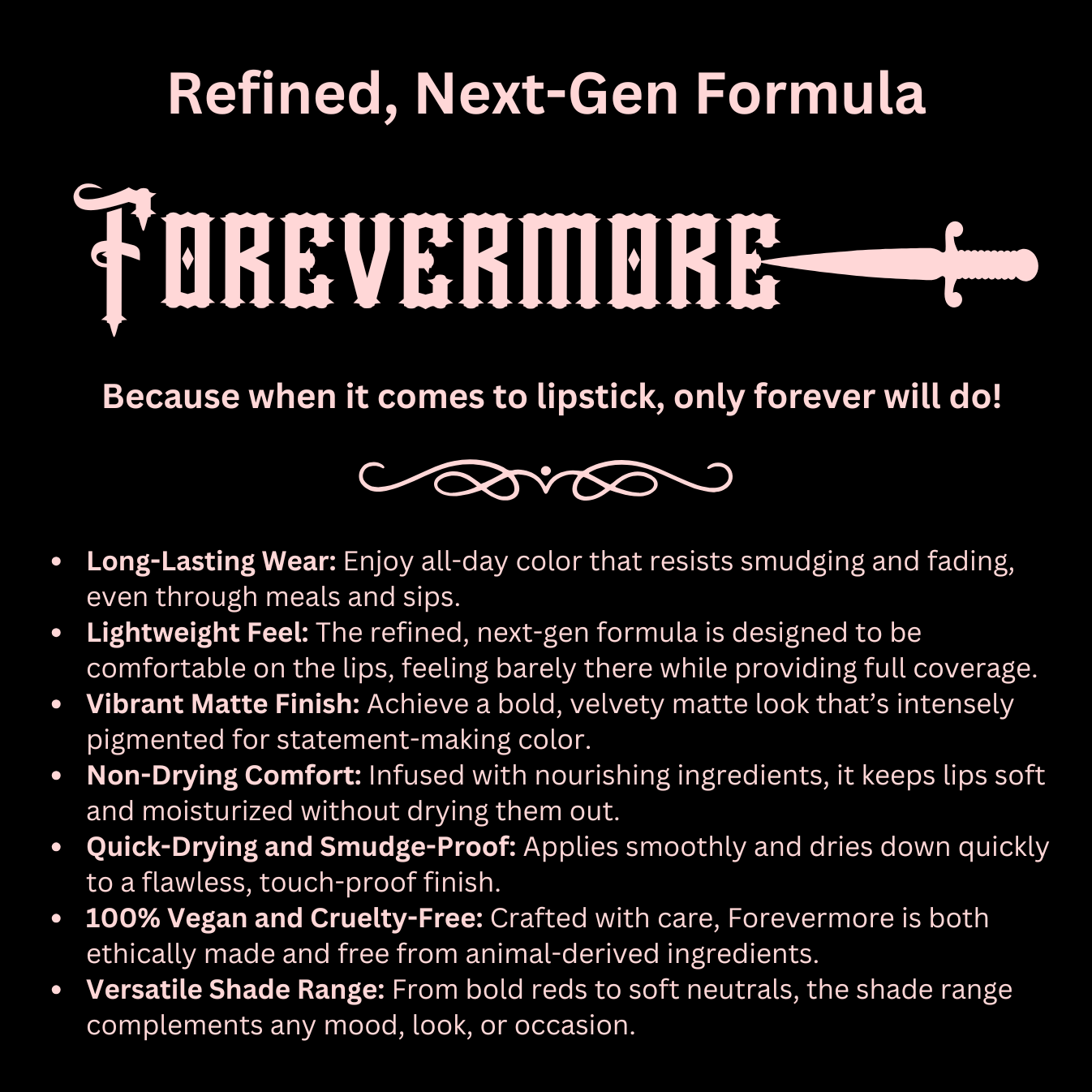 forevermore information card