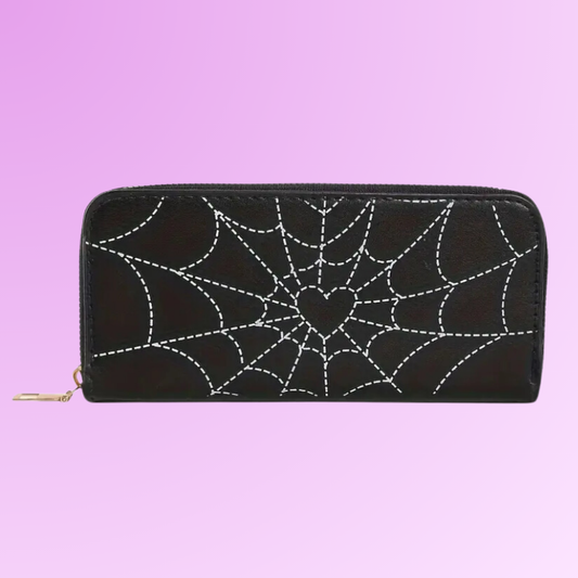Black Spider Web Wallet