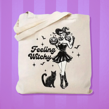 Feeling Witchy Canvas Tote Bag