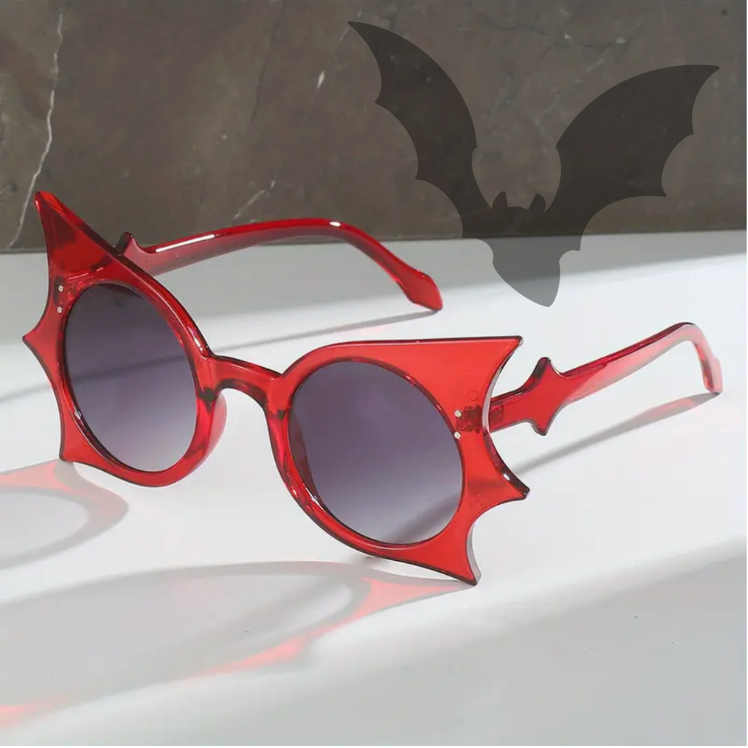 red bat wings sunglasses