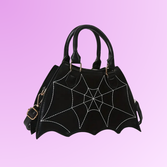 Mini Gothic Spider Web Hand Bag
