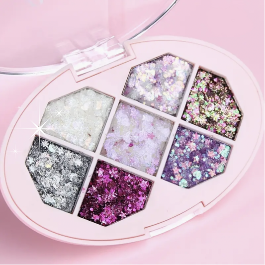 Mini Glitter Palette - Amethyst Aura