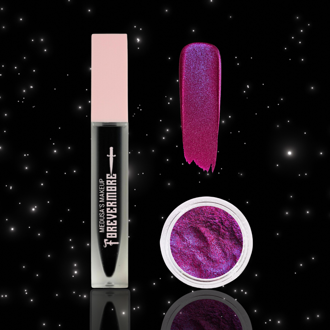 Starlit Sin Duo lipstick and eye dust due