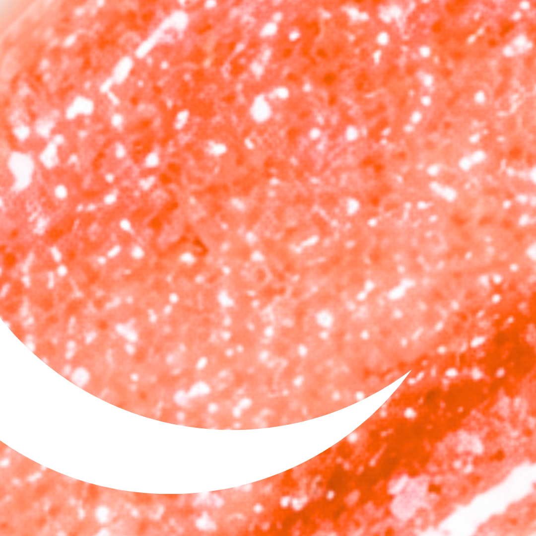 orange sparkle swatch
