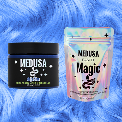 Pastel Blue Hair Dye Bundle: Deja Blue + Pastel Magic