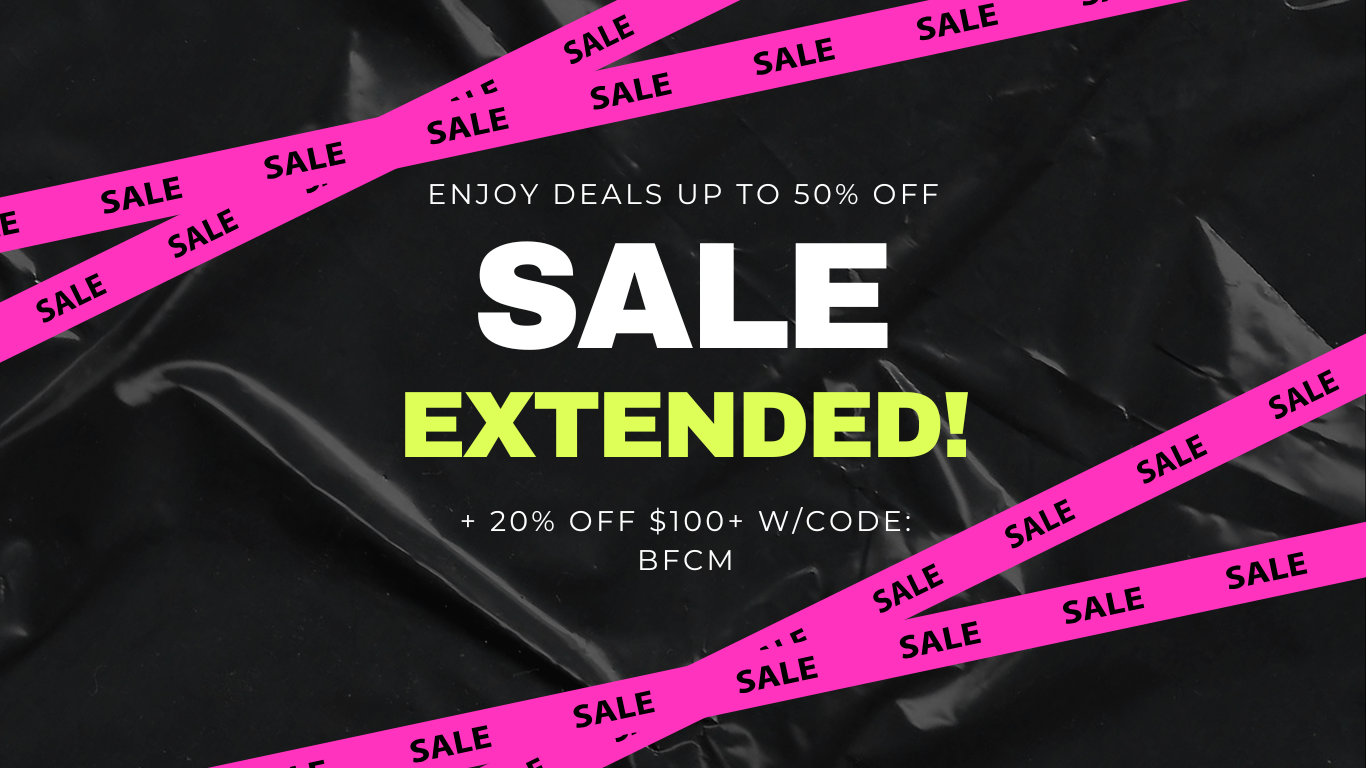 sale extended, up to 50% off , take additional 20% off $100 w/code bfcm