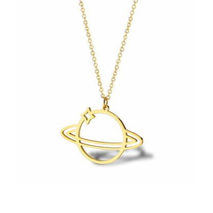 Return to Saturn Necklace - Gold