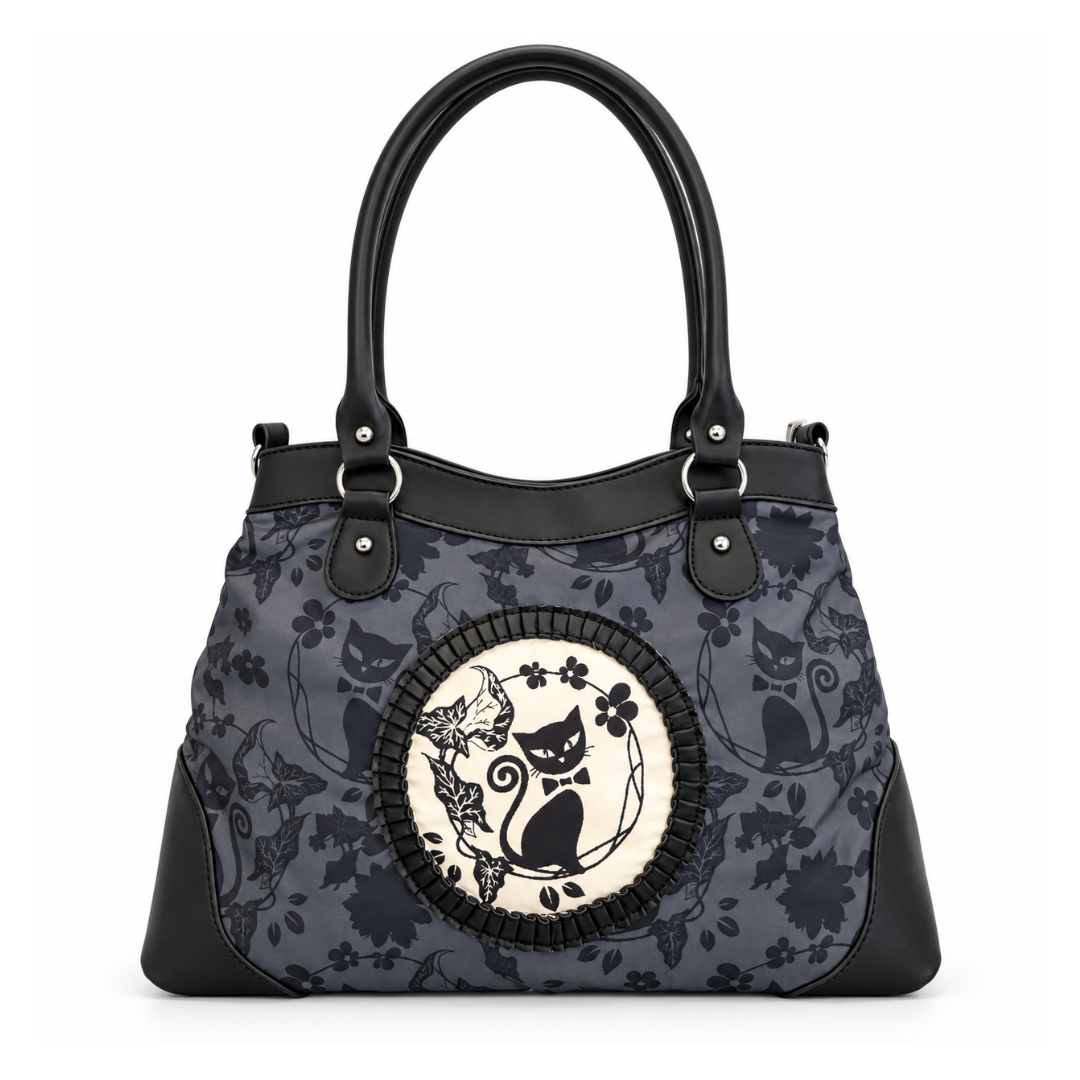 goth kitty handbag