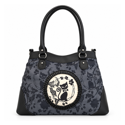 goth kitty handbag