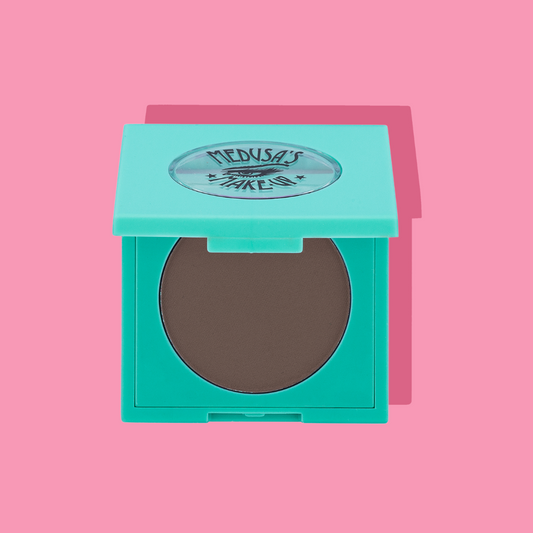 tropical eyeshadow on pink background