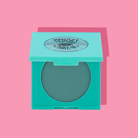 tropical eyeshadow on pink background