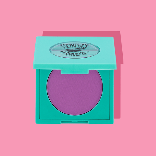 tropical eyeshadow on pink background