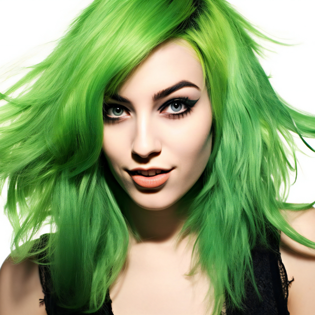 model green hair