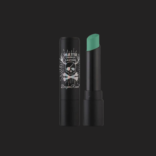 matte green lipstick