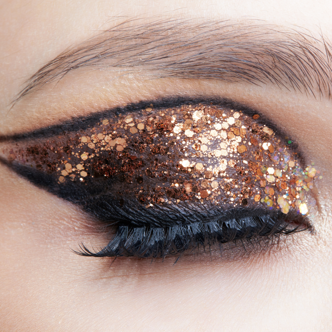 Natural glitter best sale eye makeup