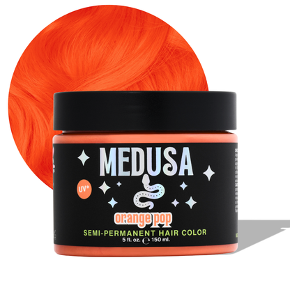 Medusa hair dye orange pop