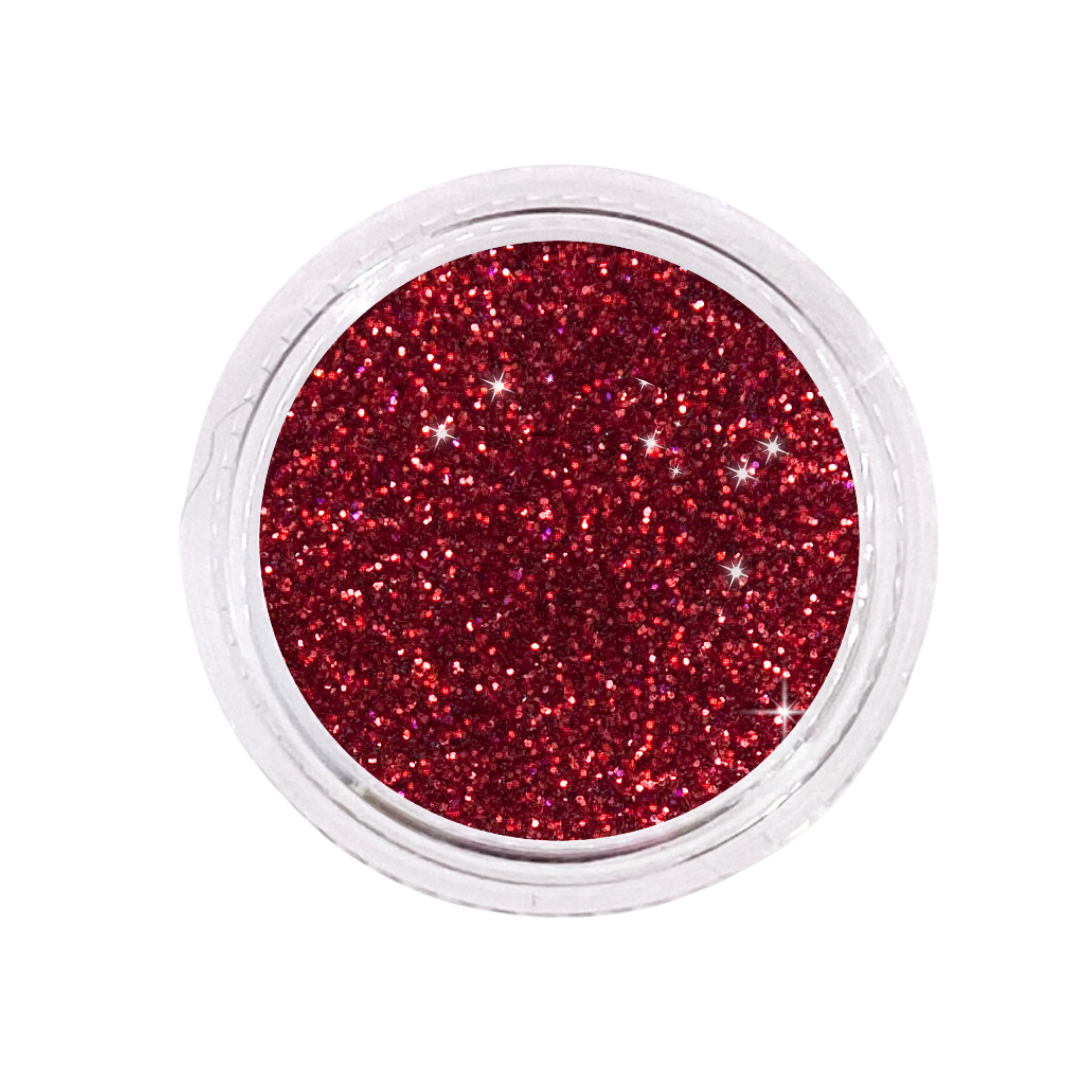 Glitter - Antoinette, ruby red sparkle glitter
