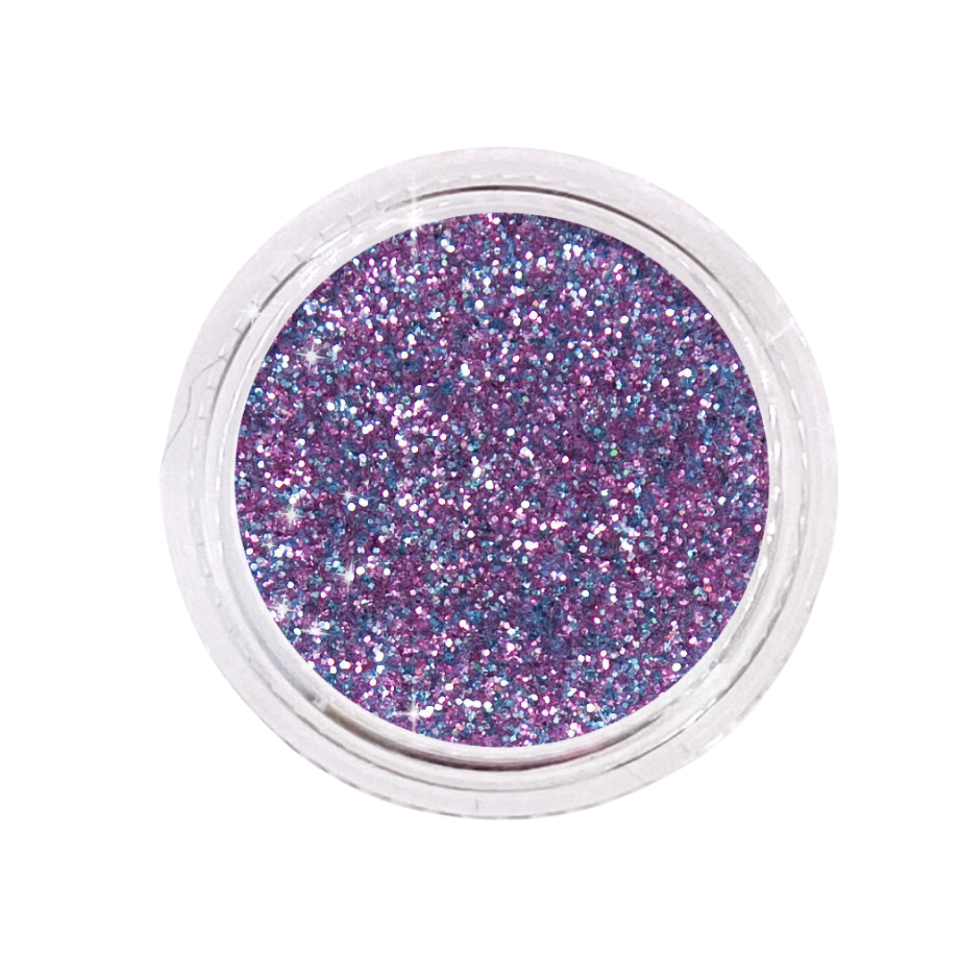 Glitter - Nagel, pastel purple and blue