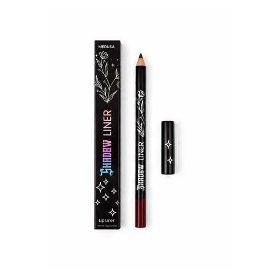 Lip liner pencil with packaging on a white background
