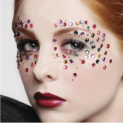 Facial Gem Stickers - Rainbow Rhinestone