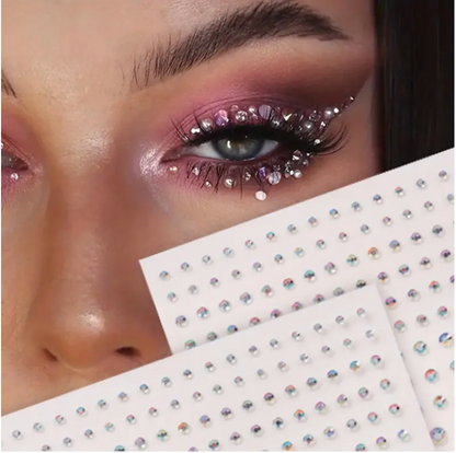 Facial Gem Stickers - Iridescent Rhinestone