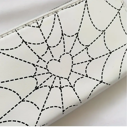 White Spider Web Wallet