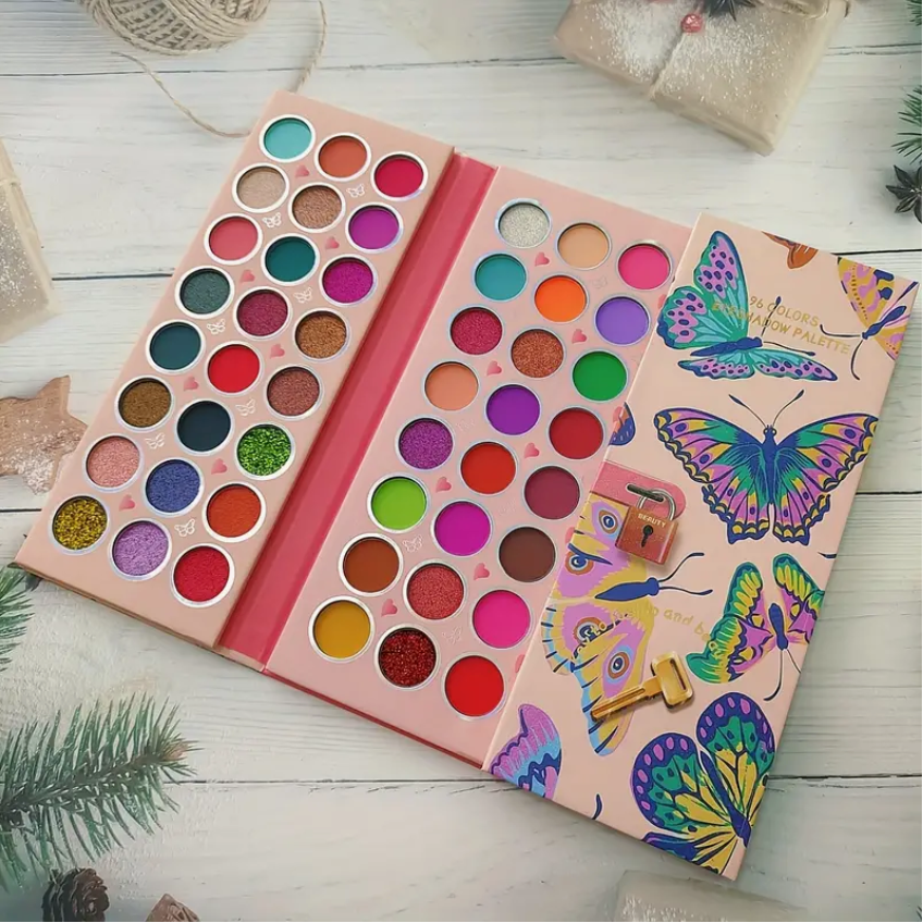 96-Color High-Pigment Butterfly Eyeshadow Palette