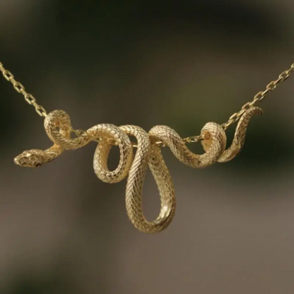 gold snake necklace