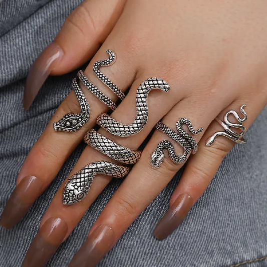 snake rings set