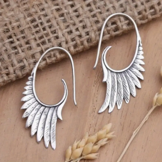 feather earrings
