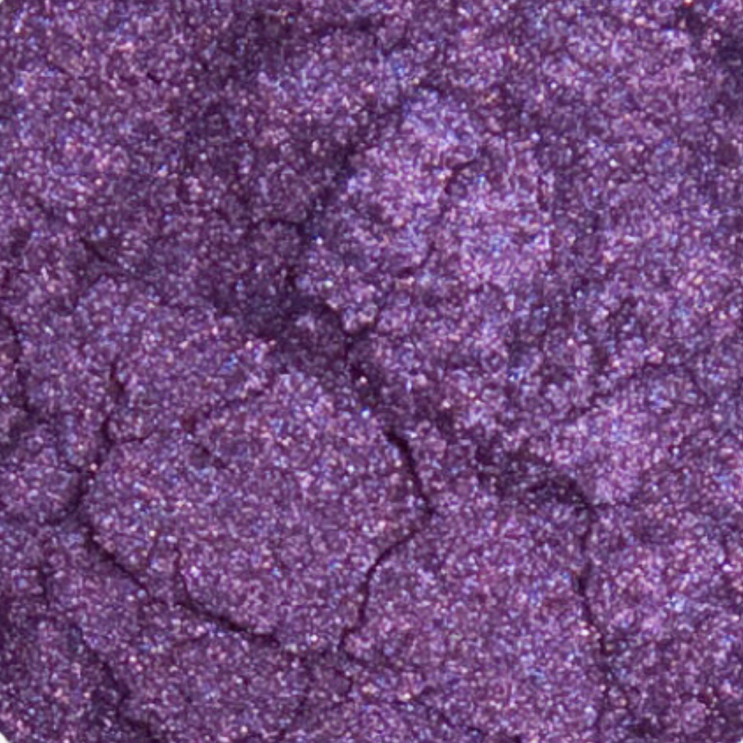 Close-up of purple glittery powder