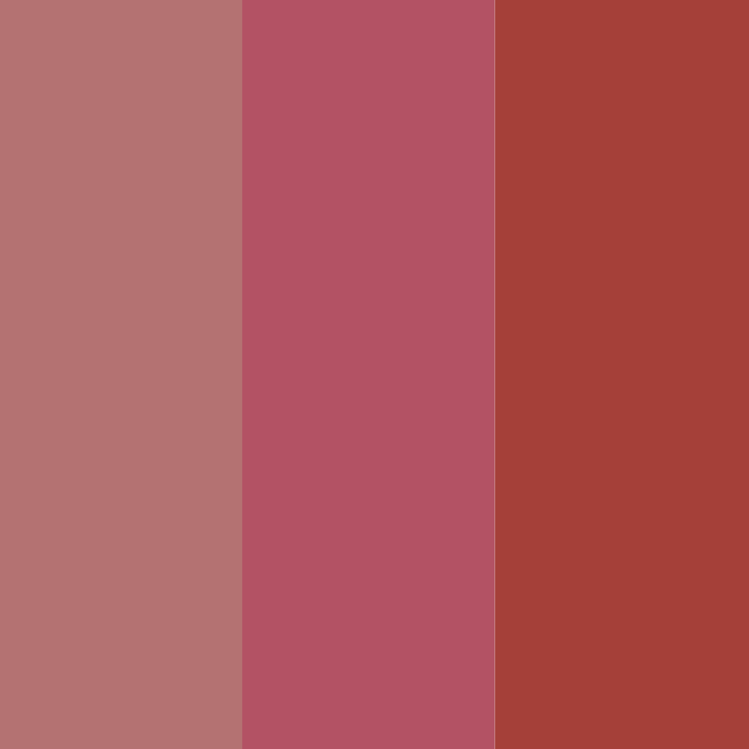 Three vertical stripes of different shades of red on a white background