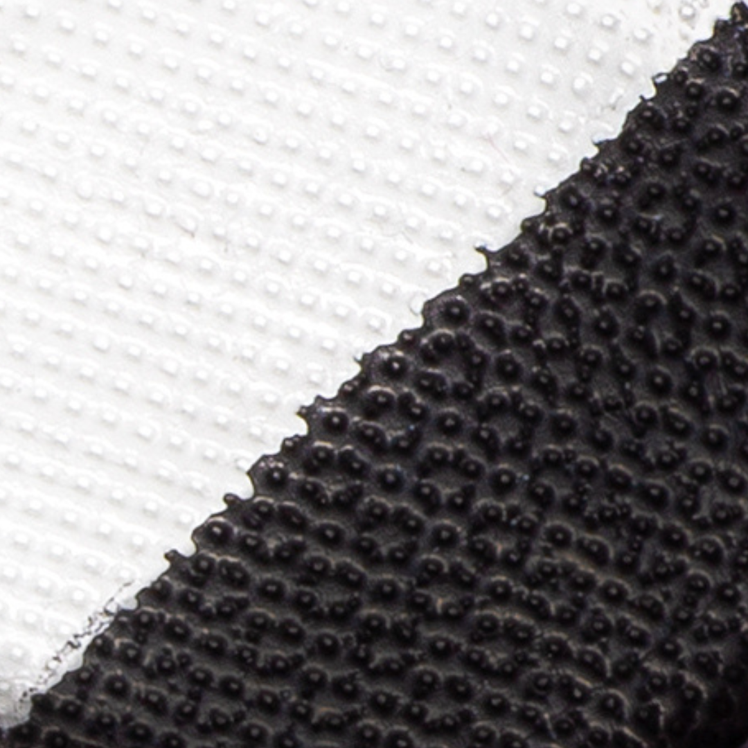 Close-up of textured black and white surface