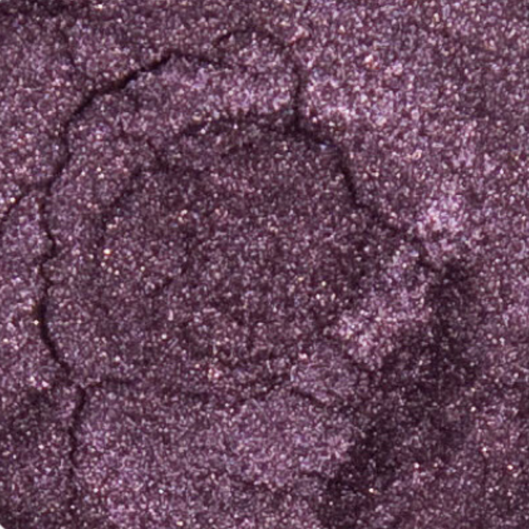Close-up of purple glittery powder
