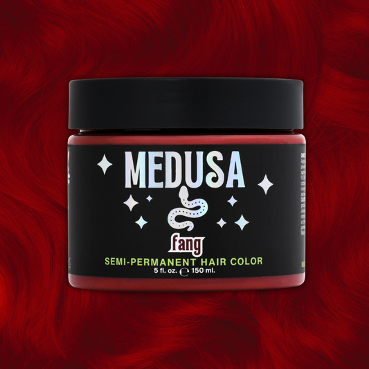 Medusa Semi-Permanent Hair Dye in blood red – Vibrant Vegan Hair Color - Fang - 5 oz jar