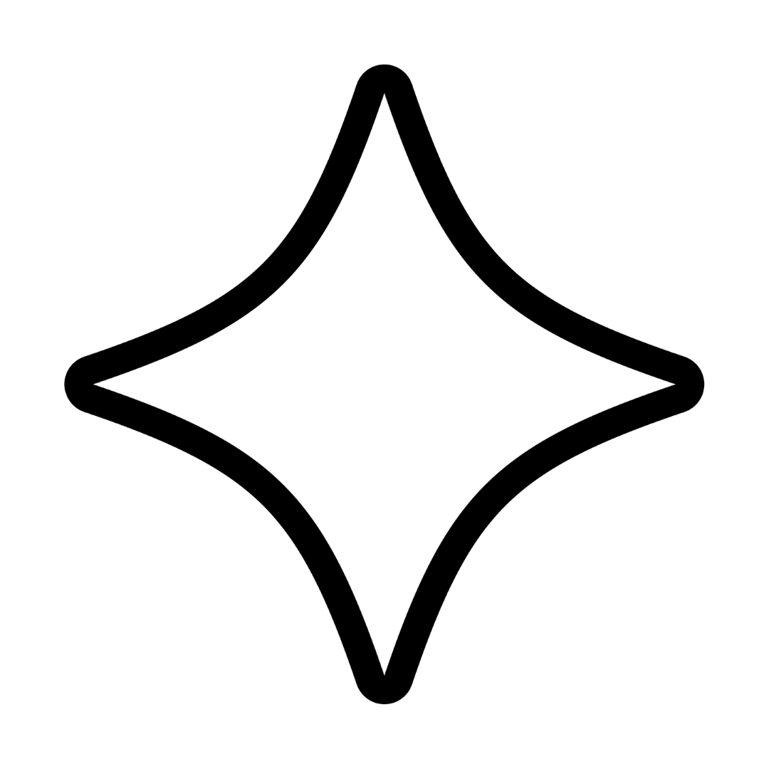 Black diamond-shaped symbol on a white background